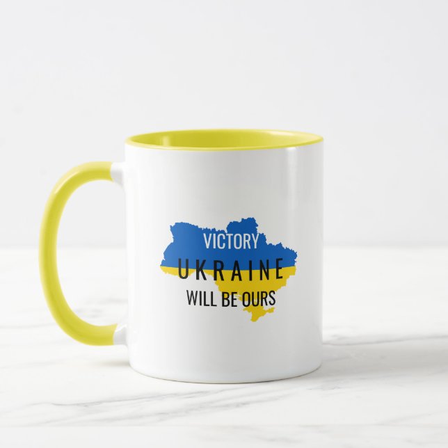 Taza Ucrania Colores Victoria Superposición de café Mug (Izquierda)