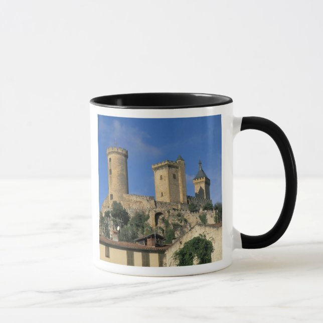 Taza UE, Francia, Foix, Ariege, Pirineos. Castillo (Derecha)
