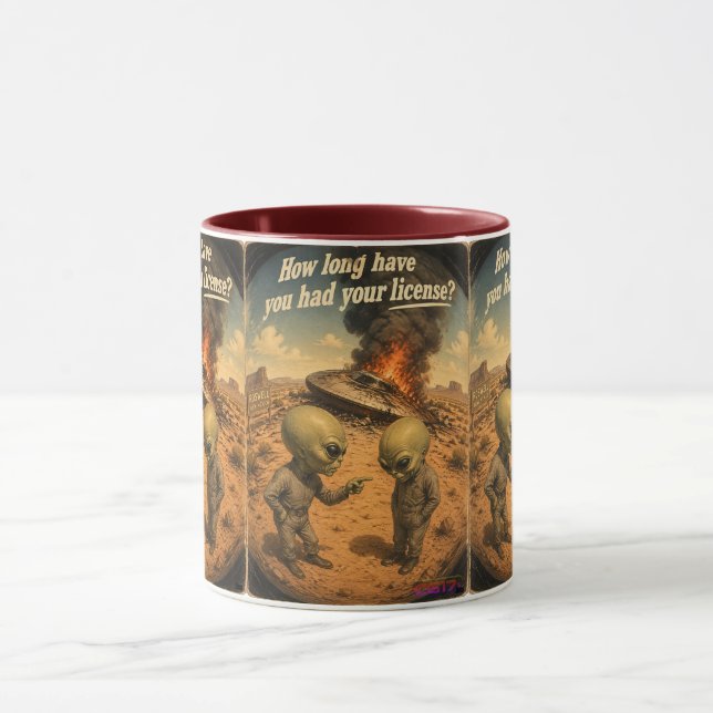 Taza UFO Roswell 40-50s (Centro)