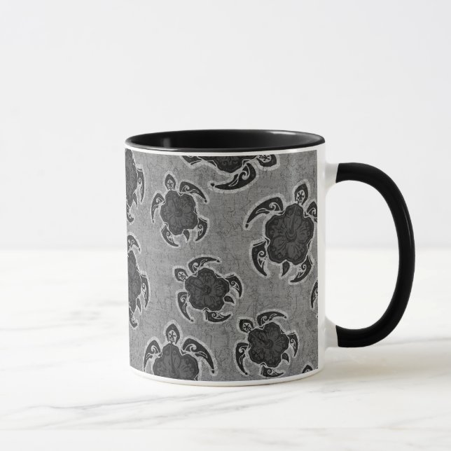 Taza Uhane Honu Hibiscus Batik Turtle Hawaiano (Derecha)
