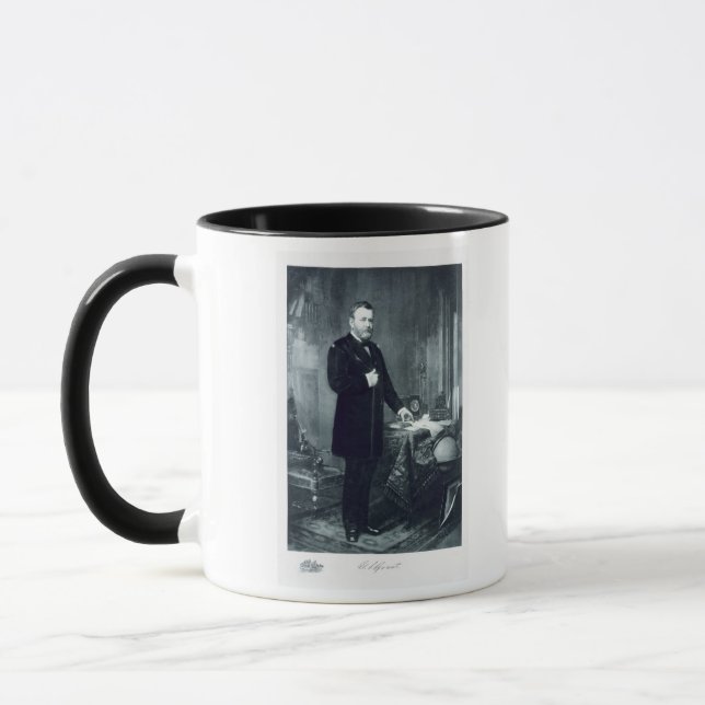 Taza Ulises S. Grant, décimo octavo presidente del Sta (Izquierda)