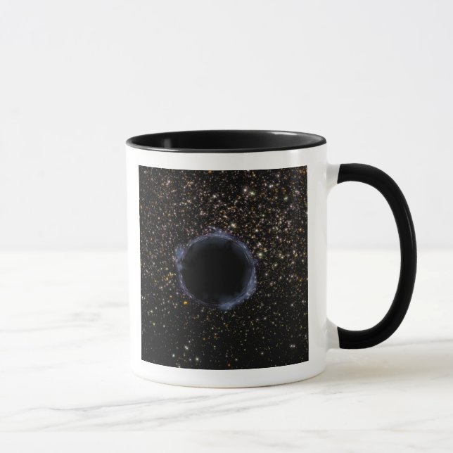 Taza Un agujero negro en un clúster global (Derecha)