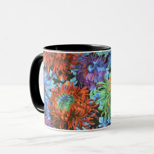Taza Un alegre Philip Jacobs Fabric Chrysanthemum Mug (Anverso izquierdo)
