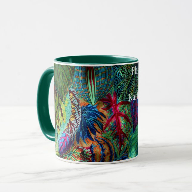 Taza Un alegre Philip Jacobs Fabric Coleus Mug (Anverso izquierdo)