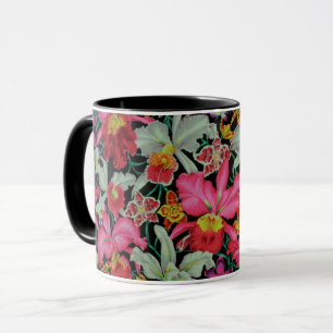 Taza Un alegre Philip Jacobs Fabric Orchid Mug