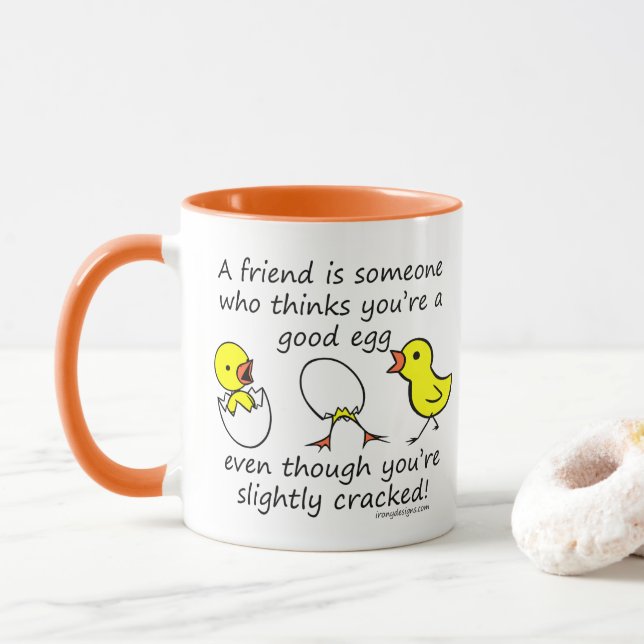 Taza Un amigo es alguien (Con donut)