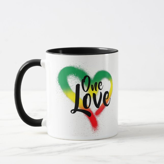 Taza Un amor, un corazón reggae vibes (Izquierda)