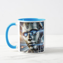Taza Un androïde étincelant venu d’un futur lointain.
