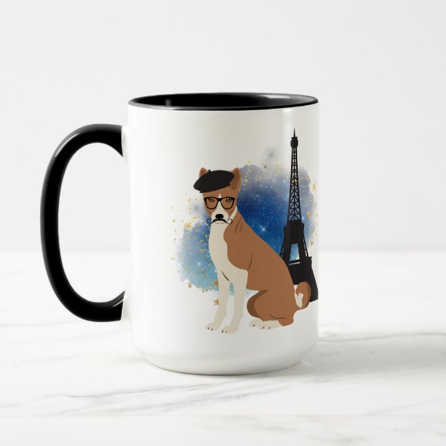 Taza Un Basenji en París Perro gracioso (Izquierda)
