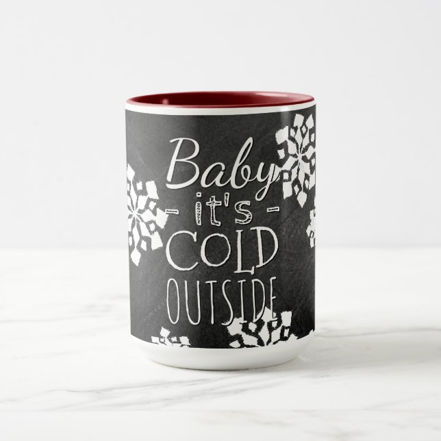 Taza Un bebé divertido y frío fuera de la pizarra (Centro)