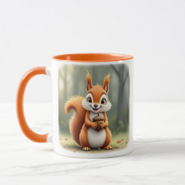 Taza Un bel écureuil vous présente sa noisette.