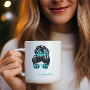 Taza Un bollo, sombras y una mamá bufa de café