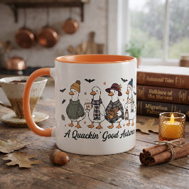Taza Un buen otoño gracioso patos lindos