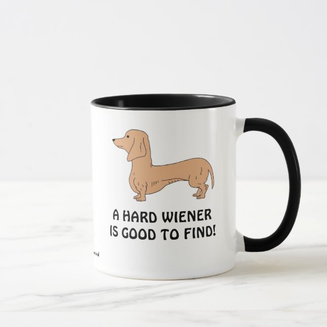 Taza Un bueno/salchicha de Frankfurt es difícilmente (Derecha)