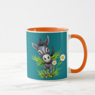 Taza Un burro gris oscuro