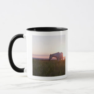Taza Un caballo en un campo