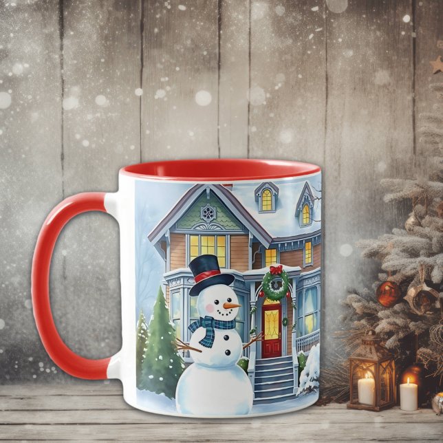 Taza Un caprichoso hombre de nieve en los Navidades de  (Subido por el creador)