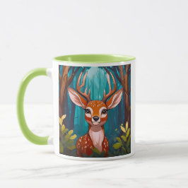 Taza Un cerf caché vous regarde.