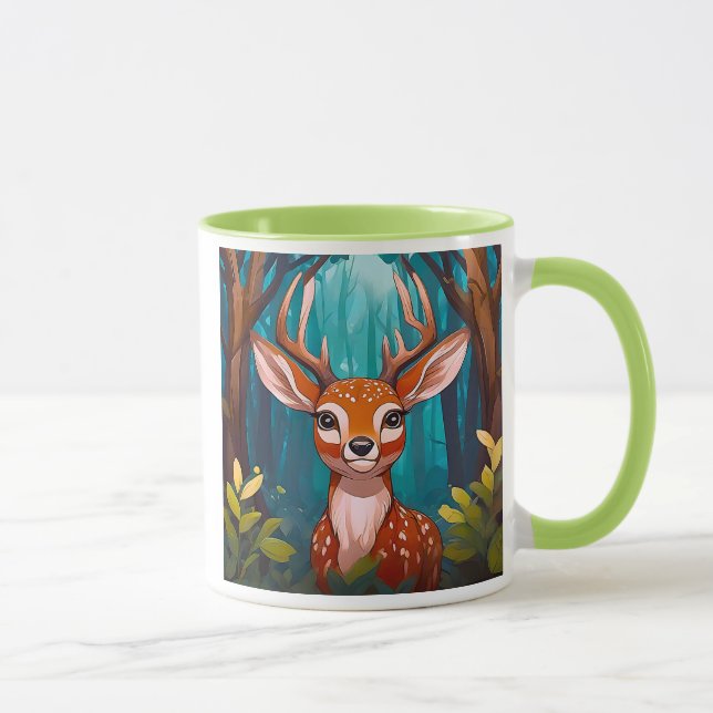 Taza Un cerf caché vous regarde. (Derecha)