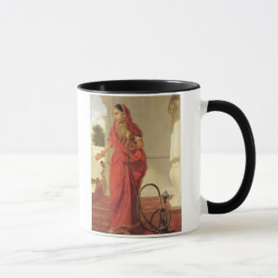 Taza Un chica de baile indio con una cachimba, 1772