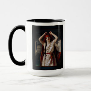Taza Un Chica Egipcio Preparándose Para El Baño