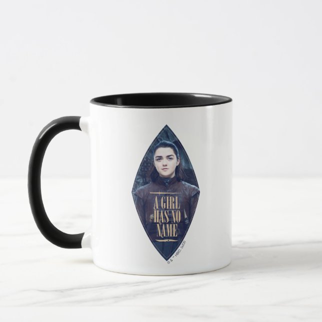 Taza "Un Chica no tiene nombre" Gráfico de Arya Stark (Izquierda)
