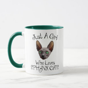 Taza Un Chica Que Ama Los Gatos De Sfinx
