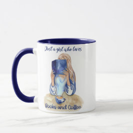 Taza Un Chica que ama los libros y el café