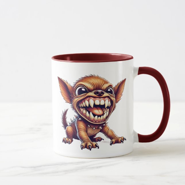 Taza Un Chien Minuscule, Mais Terriblement Féroce. (Derecha)
