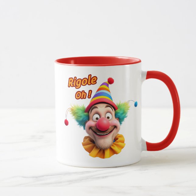 Taza Un clown et jeu de mots. (Derecha)