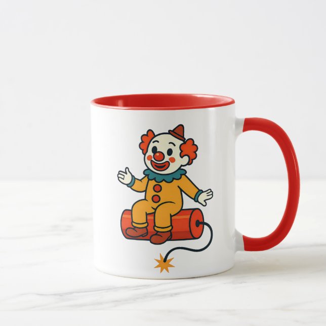 Taza Un clown prêt à sauter (Derecha)