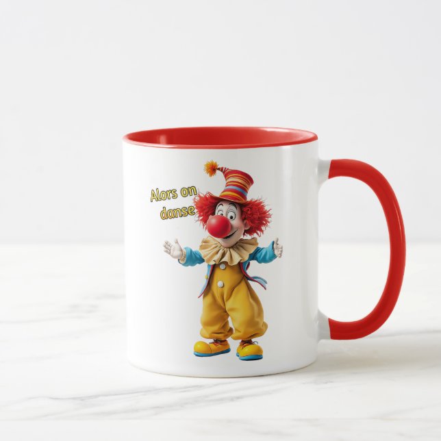 Taza Un clown t'invite à danser. (Derecha)