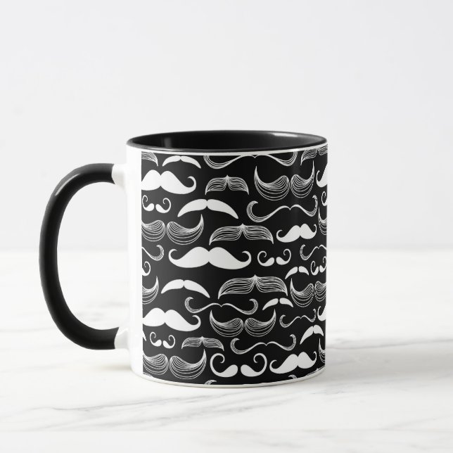 Taza Un club de caballeros. Patrón de bigote