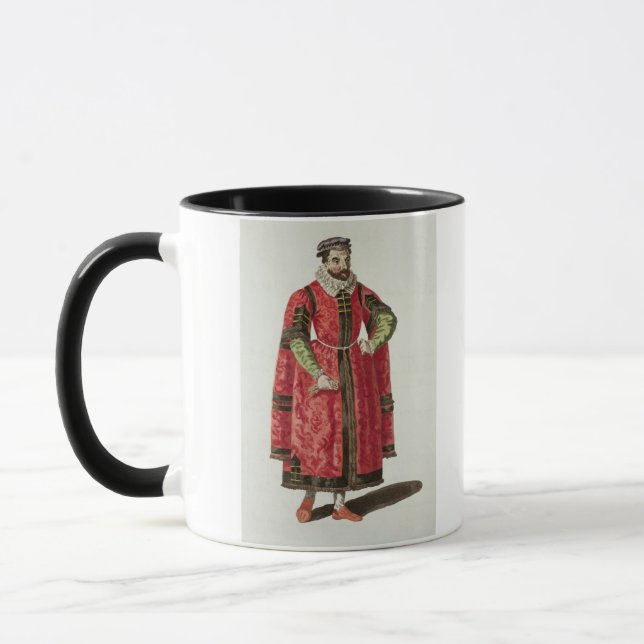Taza Un comerciante rico de Londres en 1588 (grabado) (Izquierda)