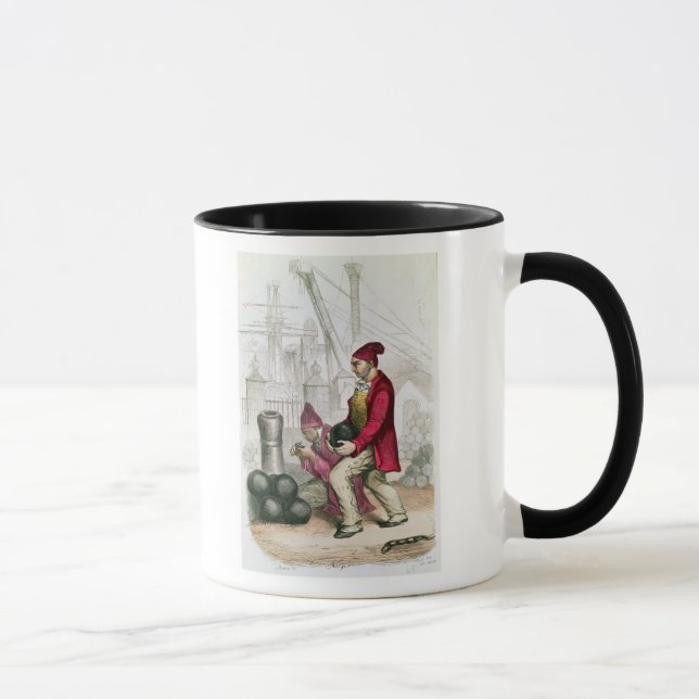 Taza Un Convict en la colonia penal de Toulon (Derecha)