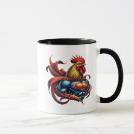 Taza Un coq musclé au look impressionnant.