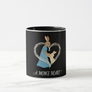 Taza Un Corazón de Mamá   Ilustraciones de Adorable Mad
