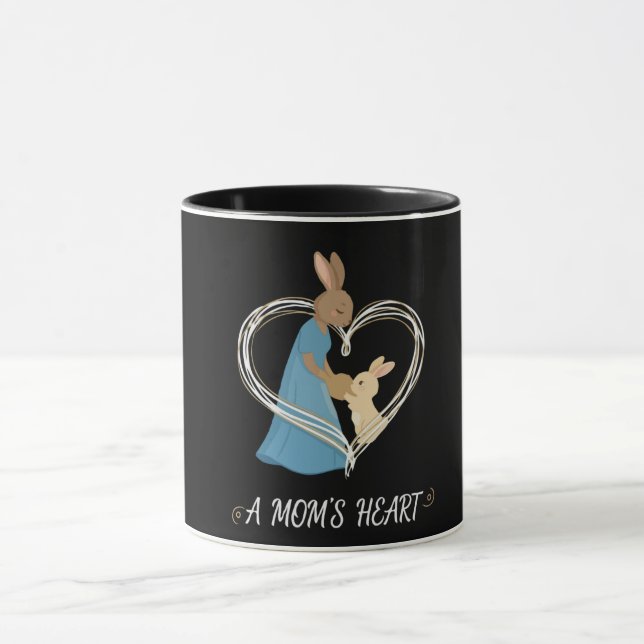 Taza Un Corazón de Mamá | Ilustraciones de Adorable Mad (Centro)