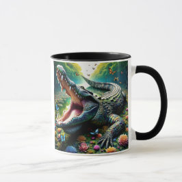 Taza Un crocodile la gueule ouverte.