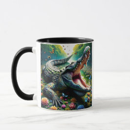 Taza Un crocodile la gueule ouverte.