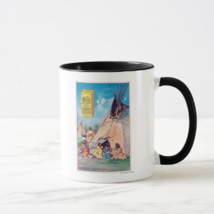Taza Un cuervo indio, anuncio de producto de Maizena
