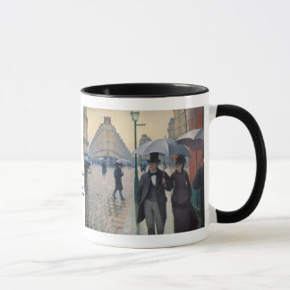 Taza Un día lluvioso en París de Gustave Caillebotte
