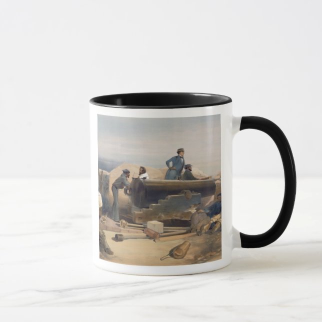 Taza Un día reservado en la batería del diamante, placa (Derecha)