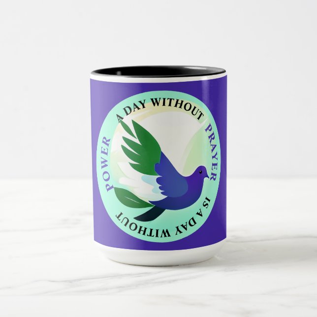 Taza Un día sin oración es un día sin poder (Centro)