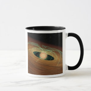 Taza Un disco de planeta-formación polvoriento en