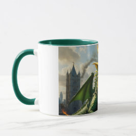 Taza Un dragón galés verde aterroriza a Londres
