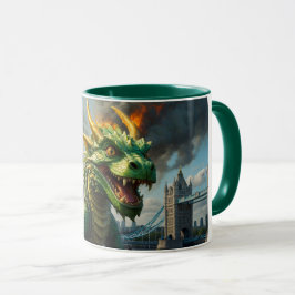 Taza Un dragón galés verde aterroriza a Londres