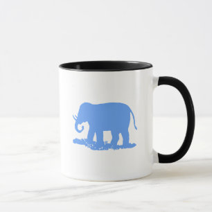 Taza un elefante azul