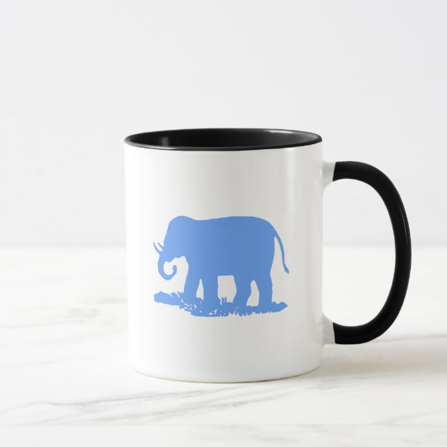 Taza un elefante azul (Derecha)