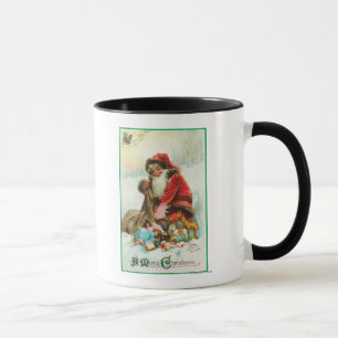 Taza Un embalaje de Santa de las Felices Navidad juega